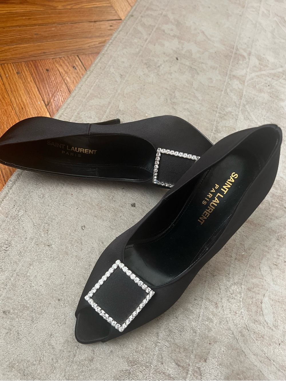 Saint Laurent Rhinestone Heels - Picture 3 of 9